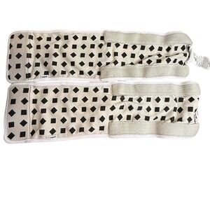 Nanit Breathing Band 2 Pack White Geometric 0-3 Months 6-15 lbs Cotton Baby Gear